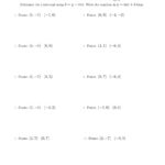 Writing A Linear Equation From Two Points A Inside Writing Equations Worksheet