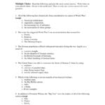 Wwi Test And The United States Entered World War 1 Worksheet Answers