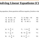 Year 8 Maths Worksheets  Cazoom Maths Worksheets With Regard To Math Algebra Worksheets