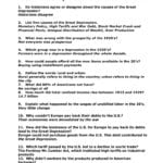 1930's Great Depression Powerpoint Worksheet Inside The Great Depression Worksheet Answer Key