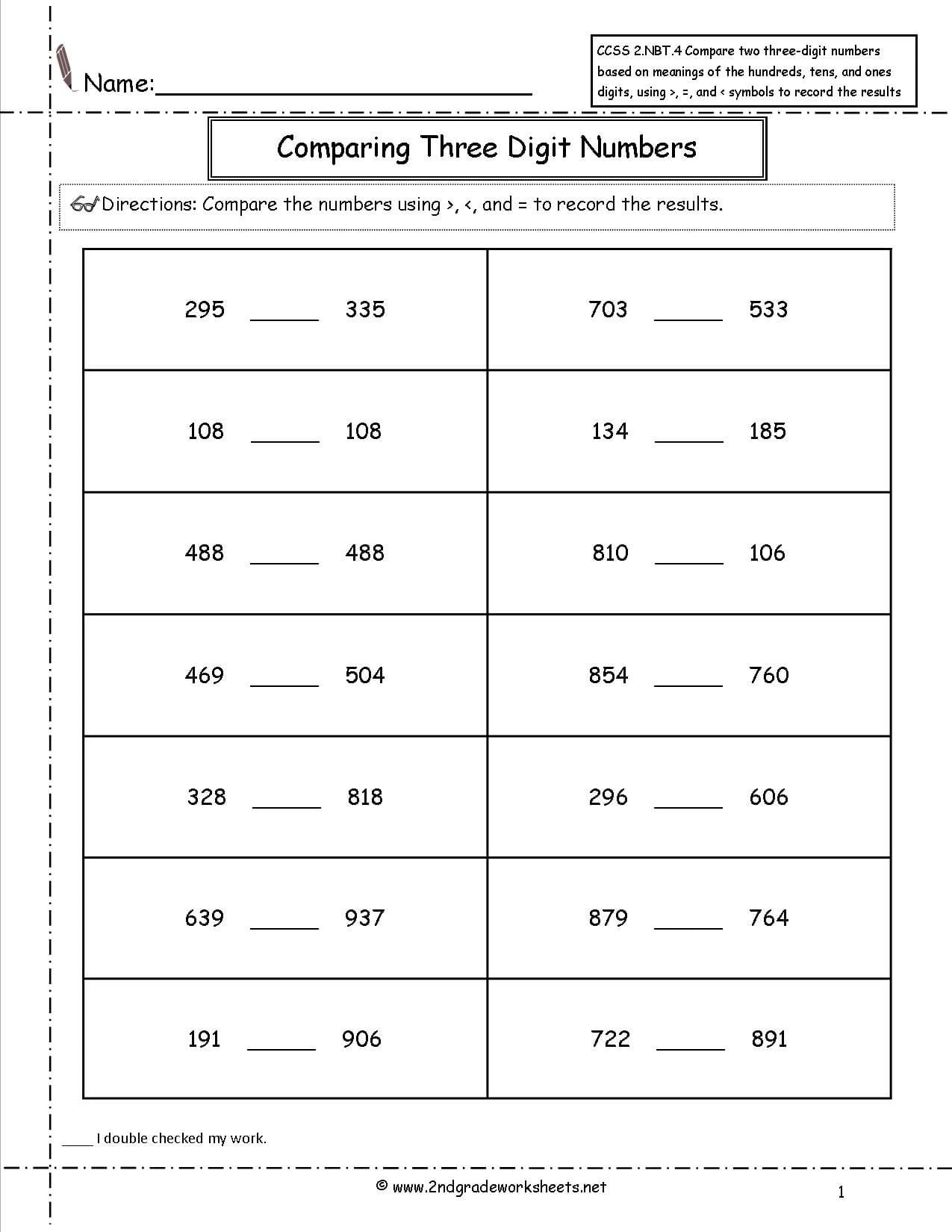 2Nd Grade Math Common Core State Standards Worksheets Also Common Core Math Grade 3 Worksheets