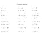 4 6 Exponential And Logarithmic Equations Part I Pdf An Throughout Solving Exponential Equations With Logarithms Worksheet Answers