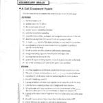 A Cell Crossword Puzzle Throughout Holt Biology Cells And Their Environment Skills Worksheet Answers