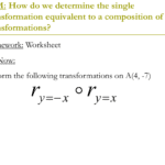 Aim How Do We Determine The Single Transformation Within Composition Of Transformations Worksheet