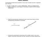 Ap Physics Vectors Worksheet 2 Vector Addition As Well As Vector Worksheet Physics