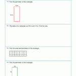 Area And Perimeter Worksheets Rectangles And Squares Along With Common Core Math Grade 3 Worksheets