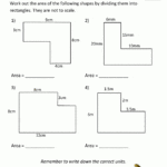 Area Worksheets As Well As Area Of Composite Figures Worksheet Answers