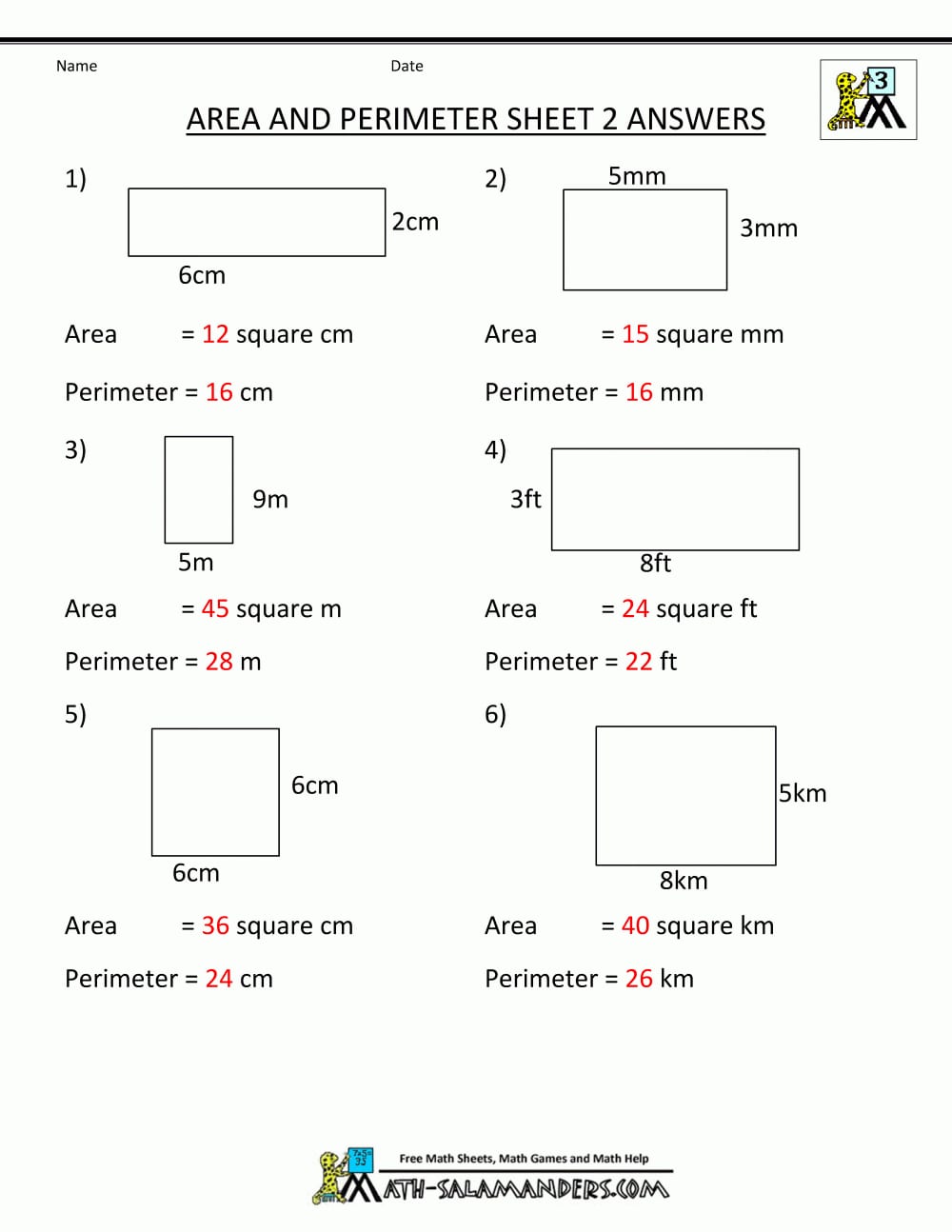 Area Worksheets For Area Of Composite Figures Worksheet Answers