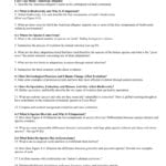 Biological Diversity And Conservation Chapter 5 Worksheet For Biological Diversity And Conservation Chapter 5 Worksheet Answers