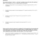 Calorimetry Worksheet 2 For Heat Transfer Specific Heat Problems Worksheet