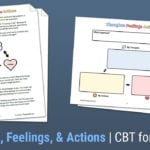 Cbt For Kids Thoughts Feelings  Actions Worksheet Or Cbt Worksheets For Oppositional Defiant Disorder