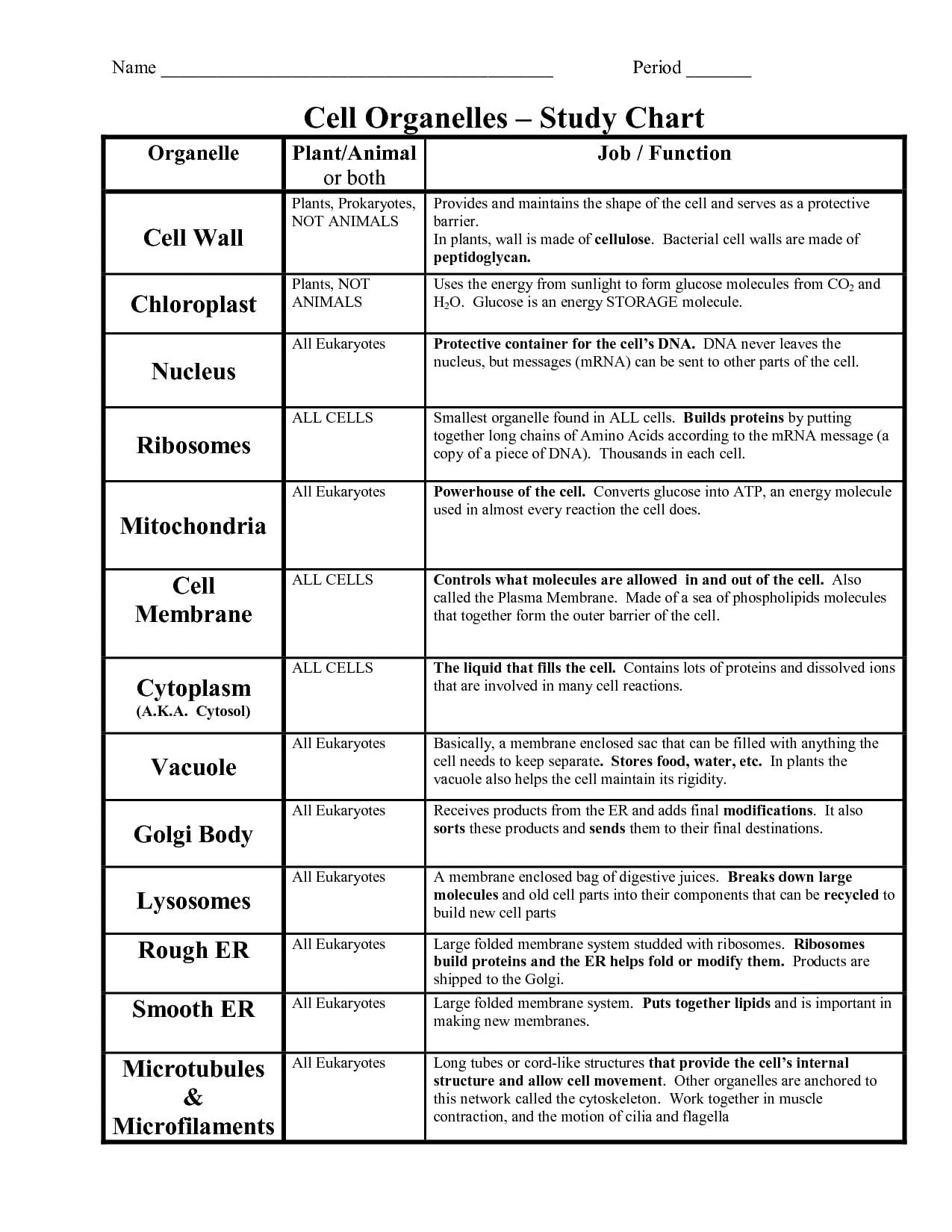 Cell Organelles And Their Functions Worksheet Answers Key In Understanding The Actor039S Voice Worksheet Answers