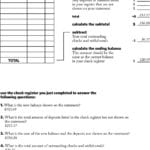 Checkbook Register Worksheet 1 Answer Key Math Worksheets With Checkbook Register Worksheet 1 Answers