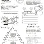 Christmas Activities  English Esl Worksheets With Christmas Activities Worksheets