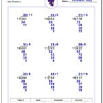 Division With Multidigit Divisors Within 2 Digit Division Worksheets