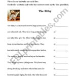 English Worksheets Proofreading The Bilby Inside Proofreading Worksheets Pdf