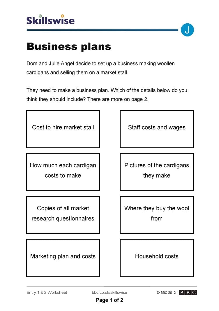 Entrepreneur Business Plan Rship Examples Pdf Young Template Also Free Entrepreneurship Worksheets