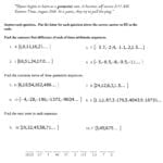 Ex 10 Arithmetic And Geometric Sequences  Mathops Or Arithmetic Sequences As Linear Functions Worksheet