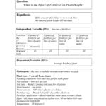 Experimental Variables Worksheet Experimental Design Pertaining To Science Worksheet Answers
