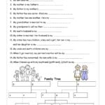 Family Tree Worksheet Esl Family Worksheets Kindergarten Pertaining To My Family Tree Free Printable Worksheets