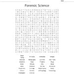 Forensic Science Word Search  Wordmint And Forensic Hair Analysis Worksheet