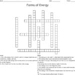Forms Of Energy Crossword  Wordmint Pertaining To Forms Of Energy Worksheet Answers