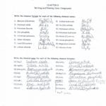 Formulas And Nomenclature Binary Ionic Compounds Worksheet With Regard To Writing Formulas For Ionic Compounds Worksheet With Answers
