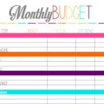 Free Printable Budget  Cauditkaptanbandco Within Free Printable Monthly Budget Worksheets