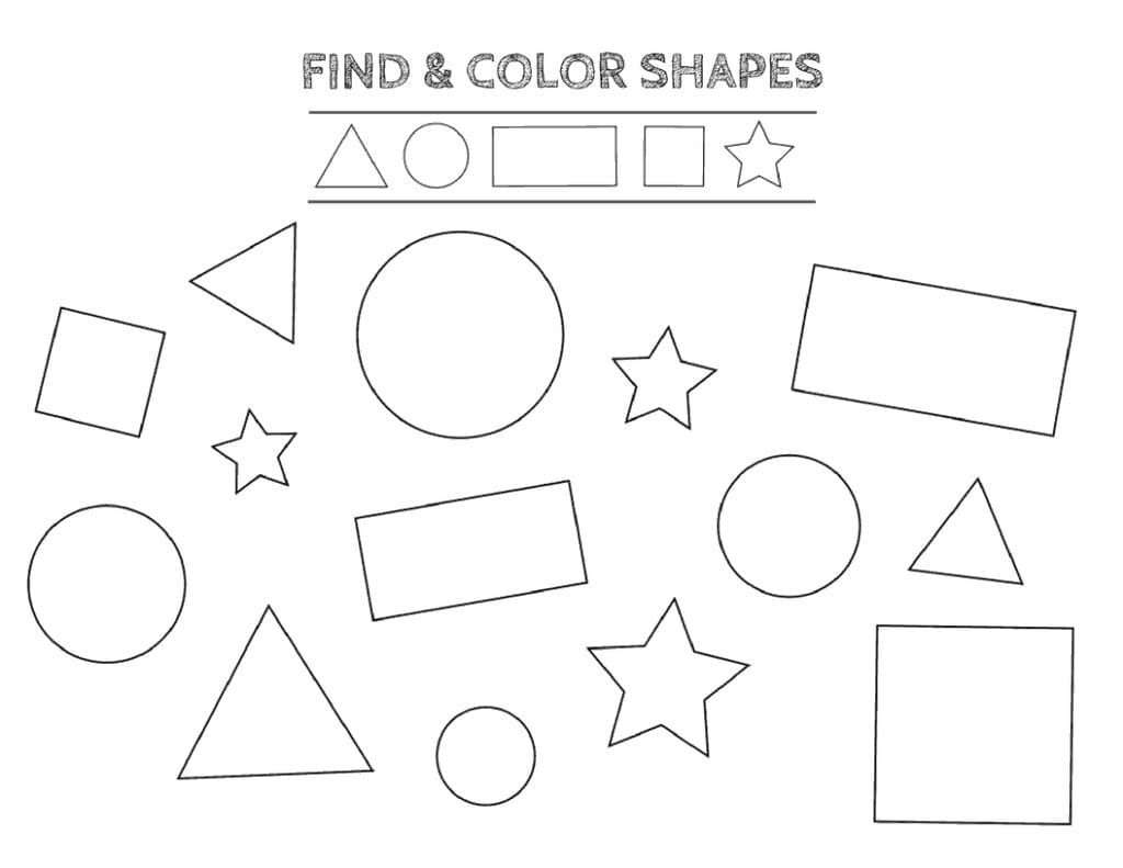 Free Printable Shapes Worksheets For Toddlers And Preschoolers Also Free Printable Toddler Worksheets