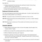 Friction Lab  Mrsirwinhamilton Inside Friction And Gravity Lesson Quiz Worksheet