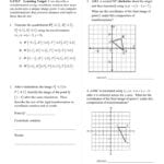Geometry Transformation Composition Worksheet Answers Pertaining To Composition Of Transformations Worksheet