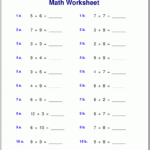 Grade 4 Multiplication Worksheets Inside Std Chart Worksheet