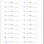 Grade 5 Multiplication Worksheets Throughout Solving Equations Worksheets