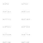 Hw Solving Exponential Equations With Logarithms  Algebra With Regard To Solving Exponential Equations With Logarithms Worksheet Answers