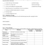 Introduction To Energy Worksheet Along With Introduction To Energy Worksheet Answer Key