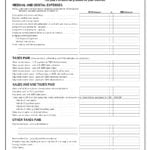 Itemized Tax Deduction Worksheet Oaklandeffect Deductions Regarding Self Employed Health Insurance Deduction Worksheet