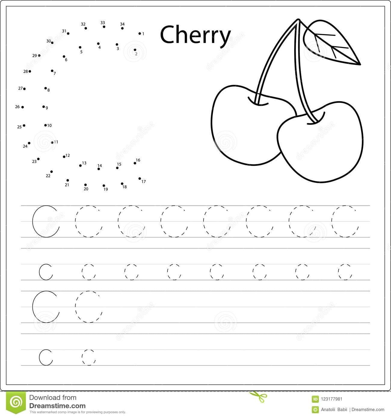 Learning Alphabet Worksheet Learning A Letter  Painting Throughout Learning Letters And Numbers Worksheets