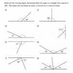 Math Worksheets Missing Angle Measures Worksheet For School Along With Find The Missing Angle Measure Worksheet