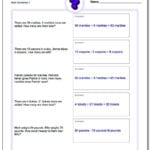 Mixed Addition And Subtraction Word Problems And Std Chart Worksheet