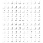 Multiplying 1 To 127 A For Multiplication Worksheets 1 12
