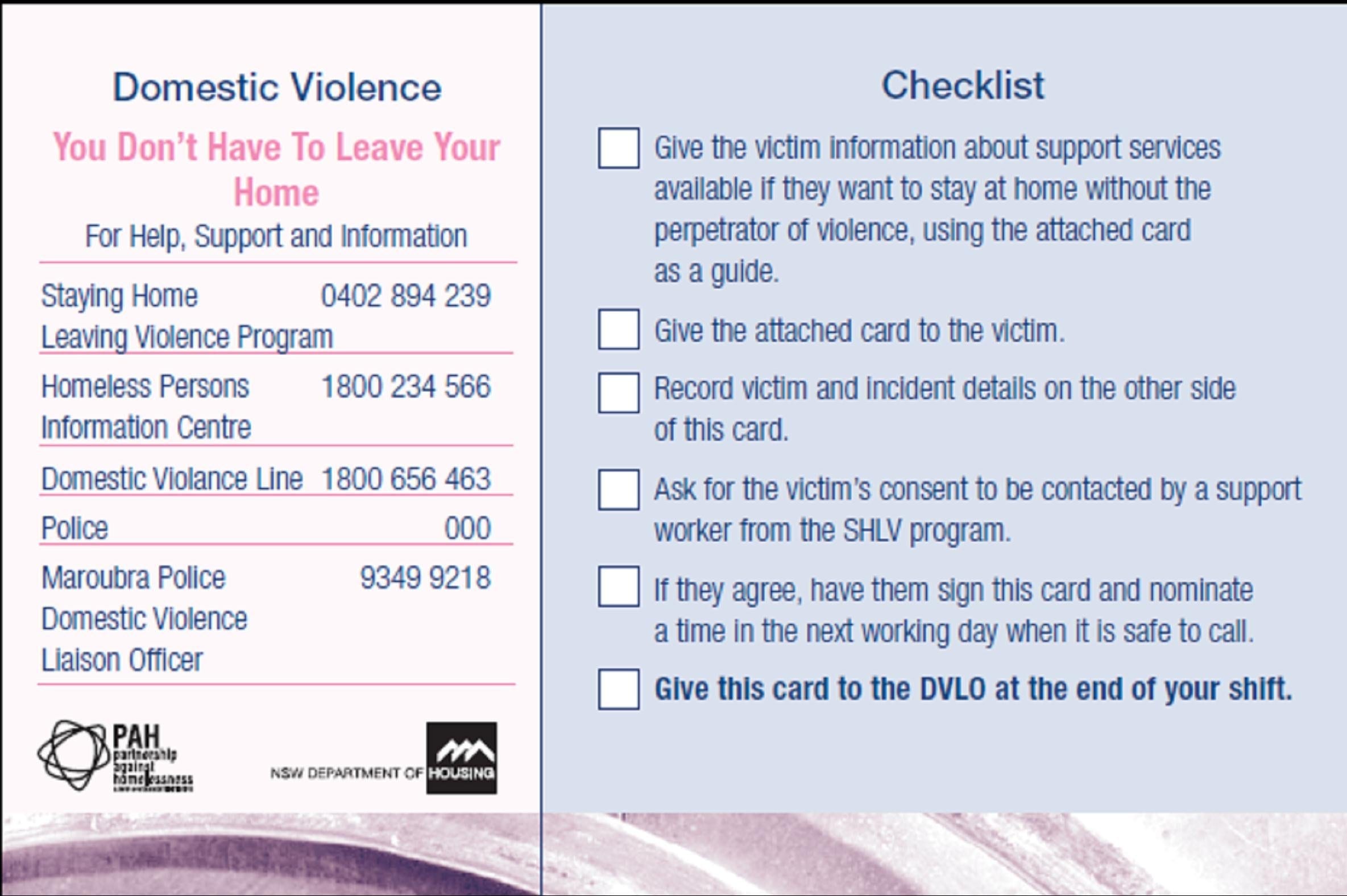 Overview Pertaining To Domestic Violence Safety Plan Worksheet