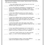 Permutations And Combinations Matching Worksheet Pertaining To Permutations And Combinations Worksheet Answers