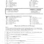 Physical And Chemical Properties Worksheet  Briefencounters Also 2 3 Chemical Properties Worksheet Answers