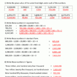 Place Value Worksheet  Up To 10 Million Regarding Place Value 10 Times Greater Worksheet