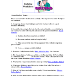 Preschool Worksheets About Bullying Or Bullying Worksheets For Kids
