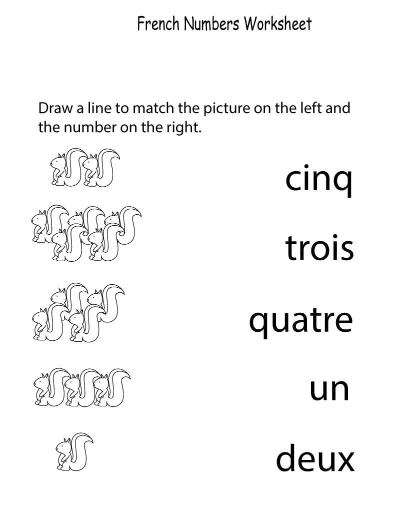 Printable French Worksheets Activity 001 » Printable Intended For French Worksheets For Kids