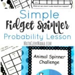 Probability Archives  Math Geek Mama In Fidget Spinner Worksheets Free