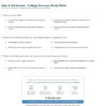 Quiz  Worksheet  College Success Study Skills  Study Regarding Study Skills Worksheets