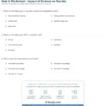 Quiz  Worksheet  Impact Of Science On Society  Study For Science Worksheet Answers
