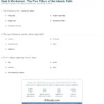 Quiz  Worksheet  The Five Pillars Of The Islamic Faith Or Five Pillars Of Islam Worksheet